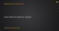 Junta militar de gobierno 1948-50