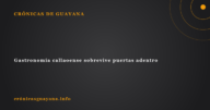 Gastronomía callaoense sobrevive puertas adentro